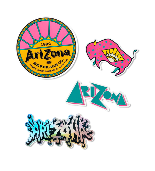Retro 4-Piece Sticker Set