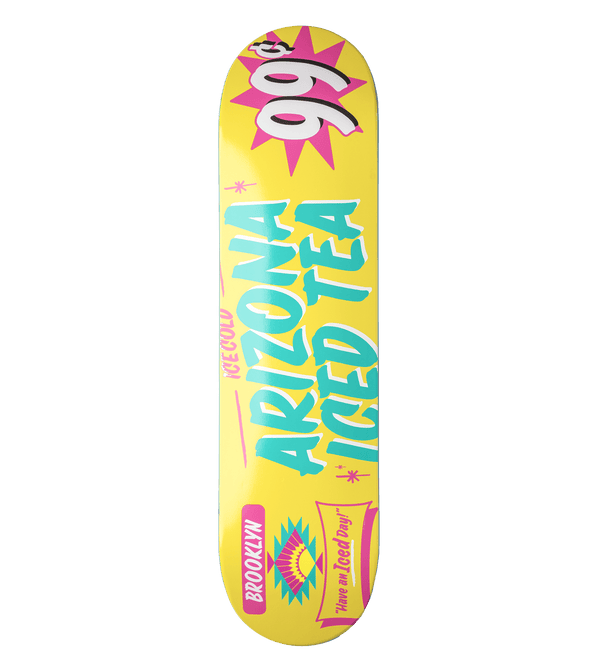 Yellow & Pink Bodega Skateboard Deck