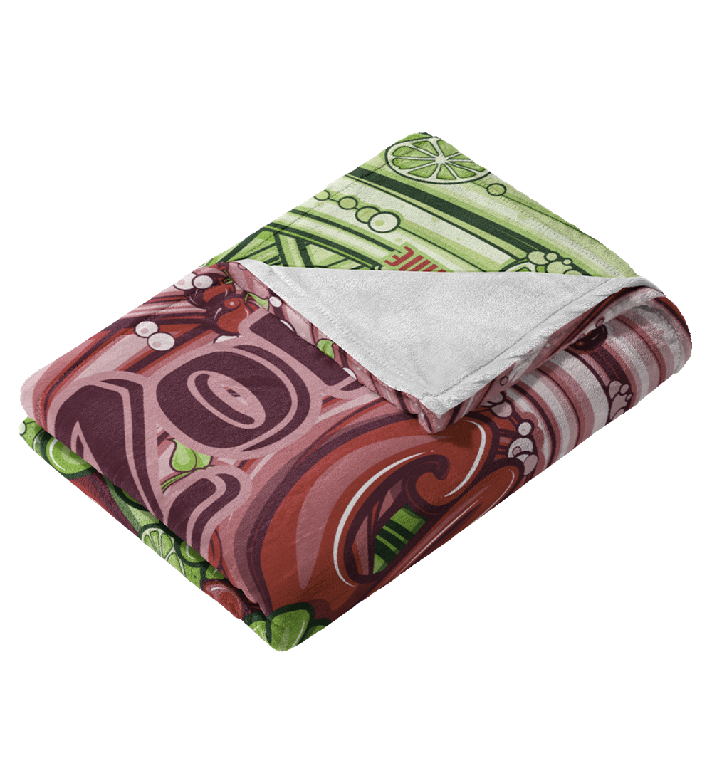 Cherry Lime Ricky Blanket Folded Shot