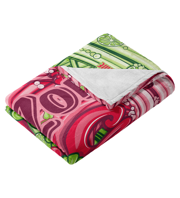 Cherry Lime Ricky Blanket Folded Shot