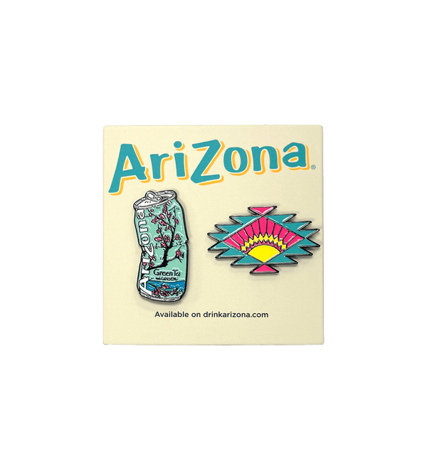 2-Piece Green Tea & Sunburst Pin Set