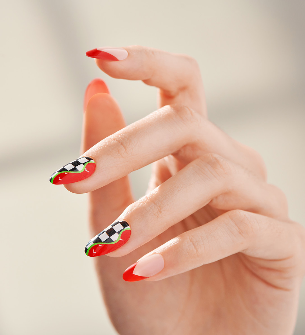 Watermelon Press-On Nails