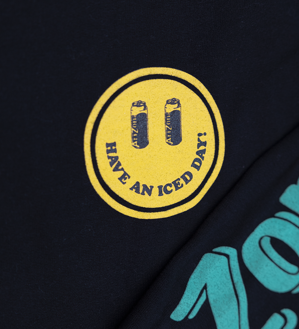 Flavors Black Cotton-Blend Crewneck Sweatshirt