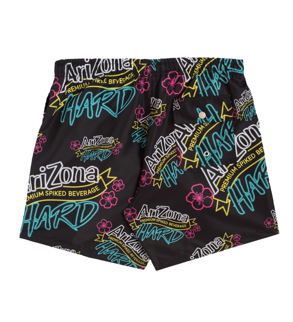 AriZona Hard Black Swim Trunks