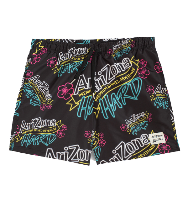 AriZona Hard Black Swim Trunks