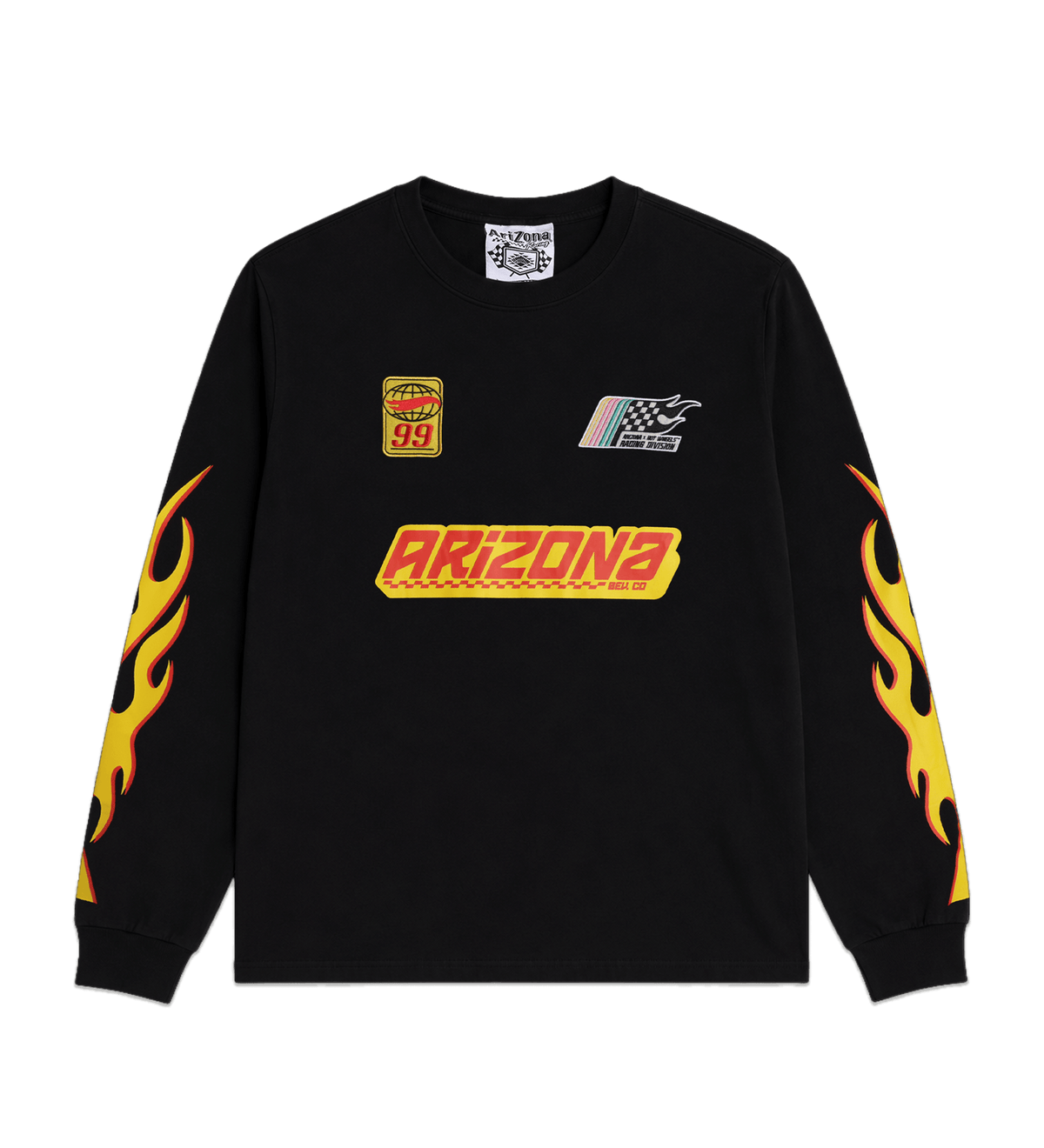 Black Flame Long-Sleeve T-Shirt
