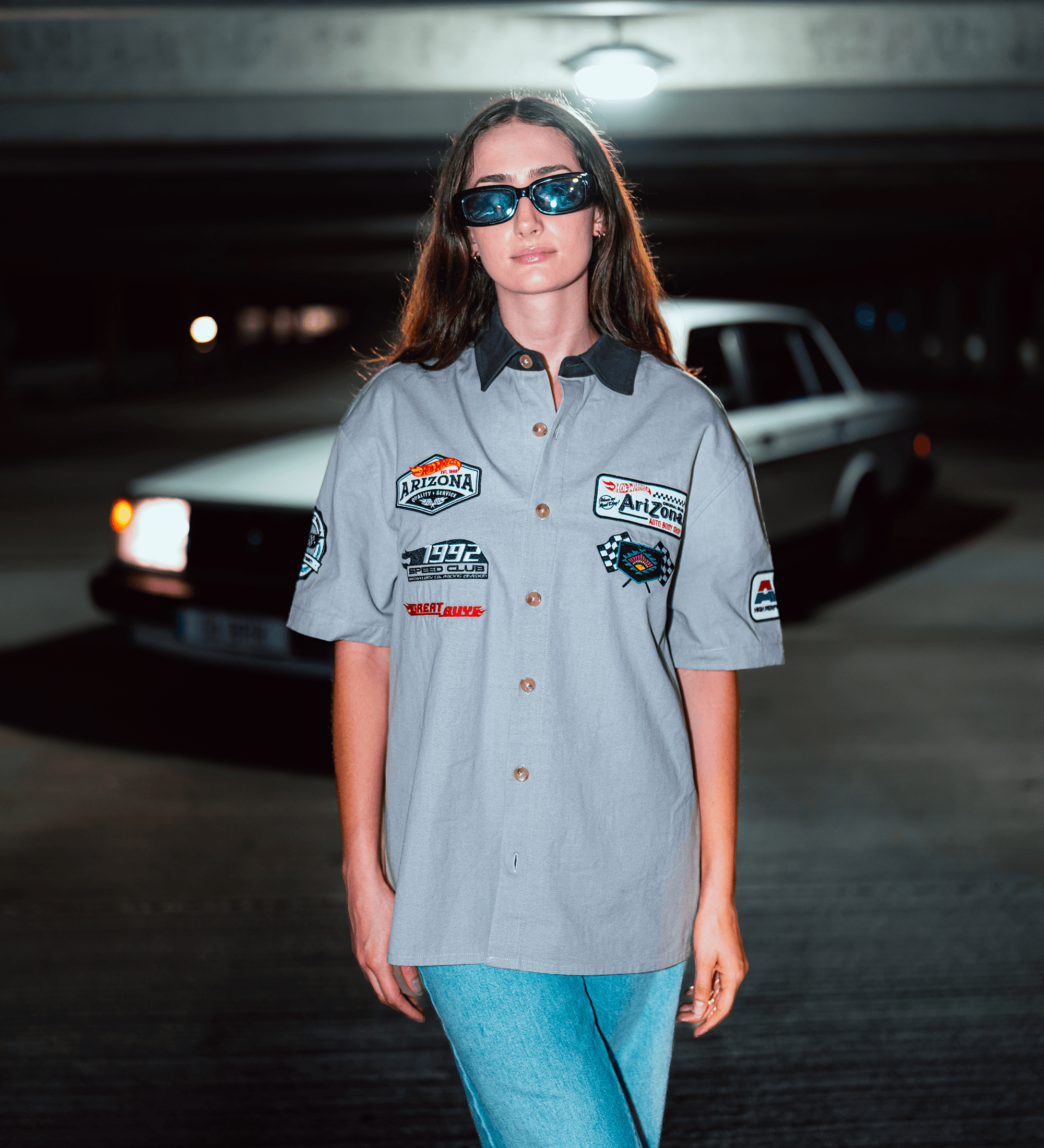 Gray Body Shop Mechanic Shirt