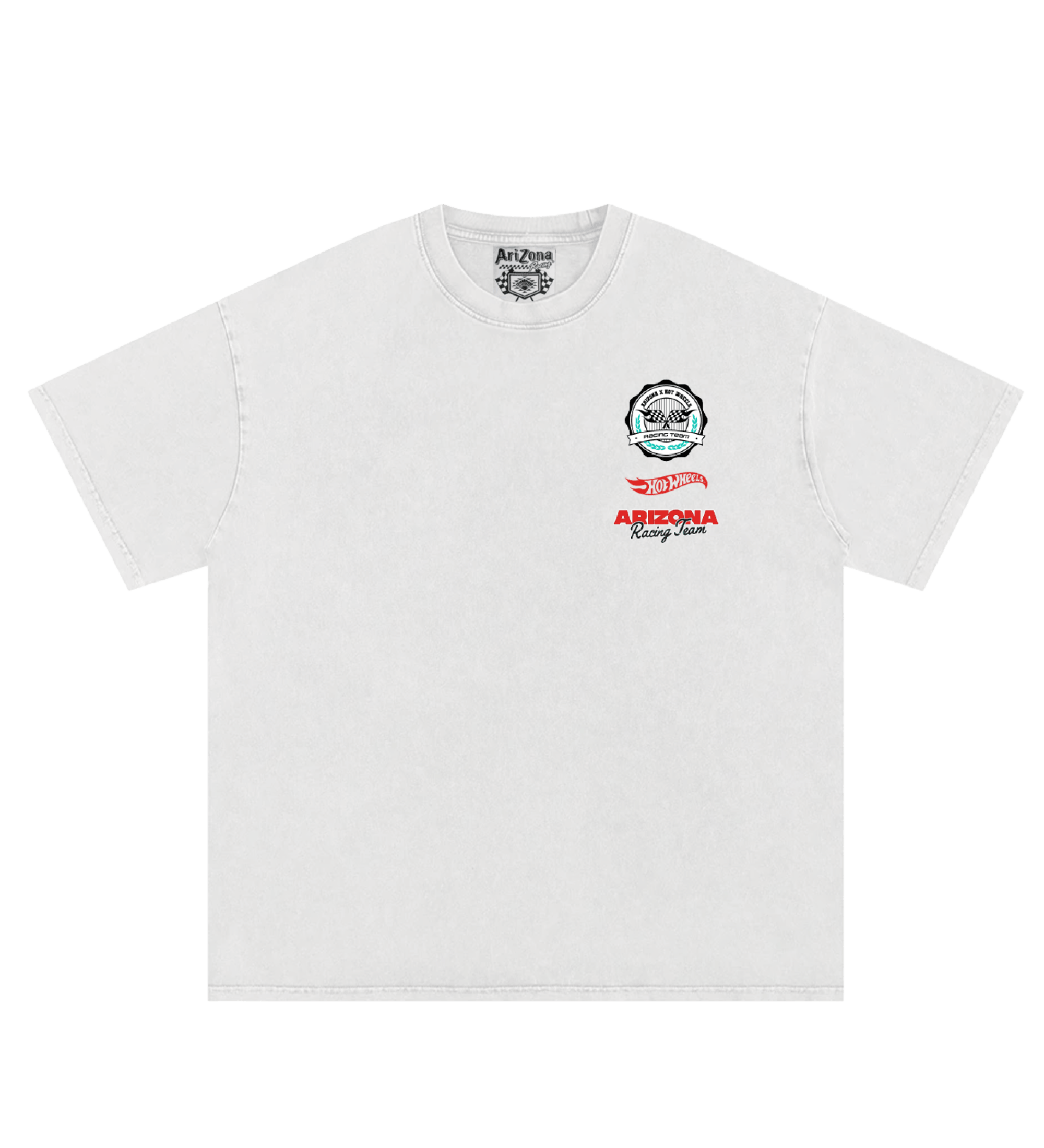 White & Teal 99 Racing Team T-Shirt