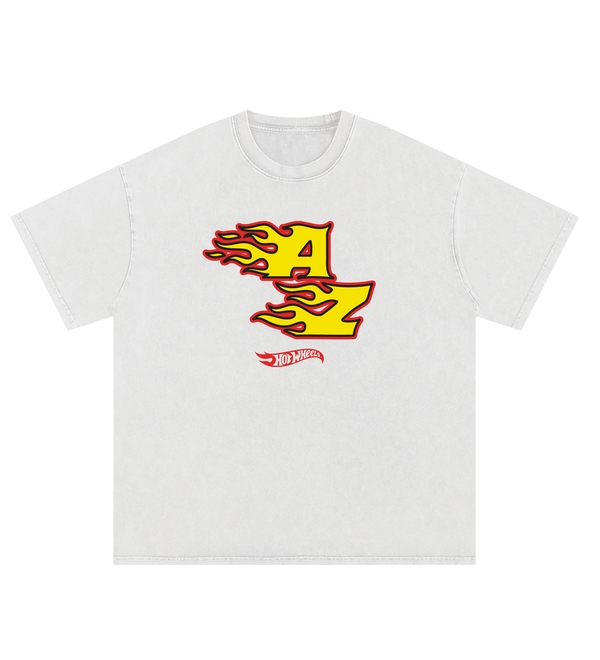 White & Red Race Car T-Shirt