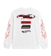White Racing Long-Sleeve T-Shirt