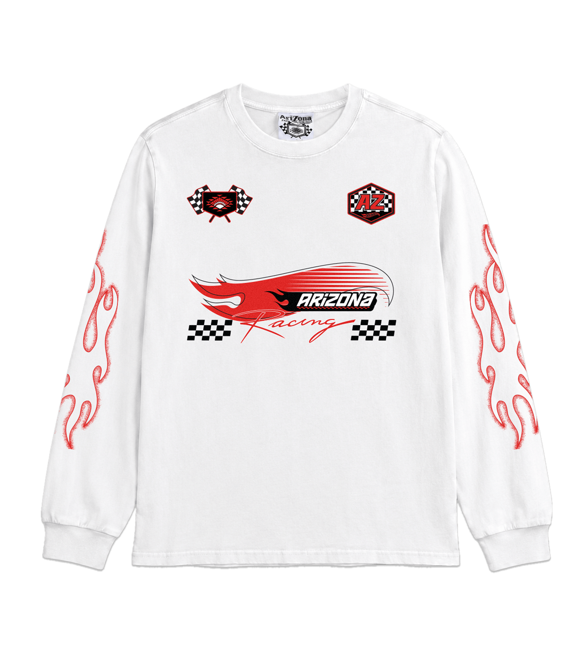 White Racing Long-Sleeve T-Shirt – DrinkAriZona