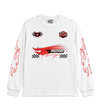 White Racing Long-Sleeve T-Shirt