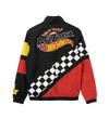 Black & Red Checkerboard Windbreaker Jacket