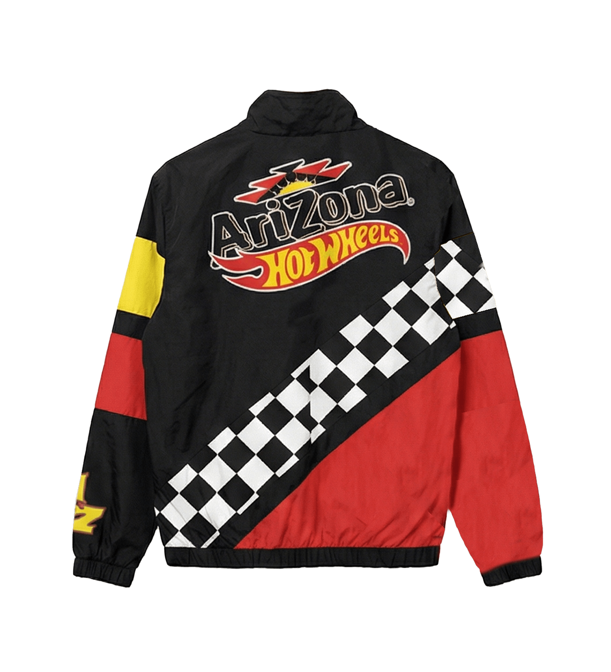 Black & Red Checkerboard Windbreaker Jacket