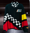 Black & Red Checkerboard Windbreaker Jacket