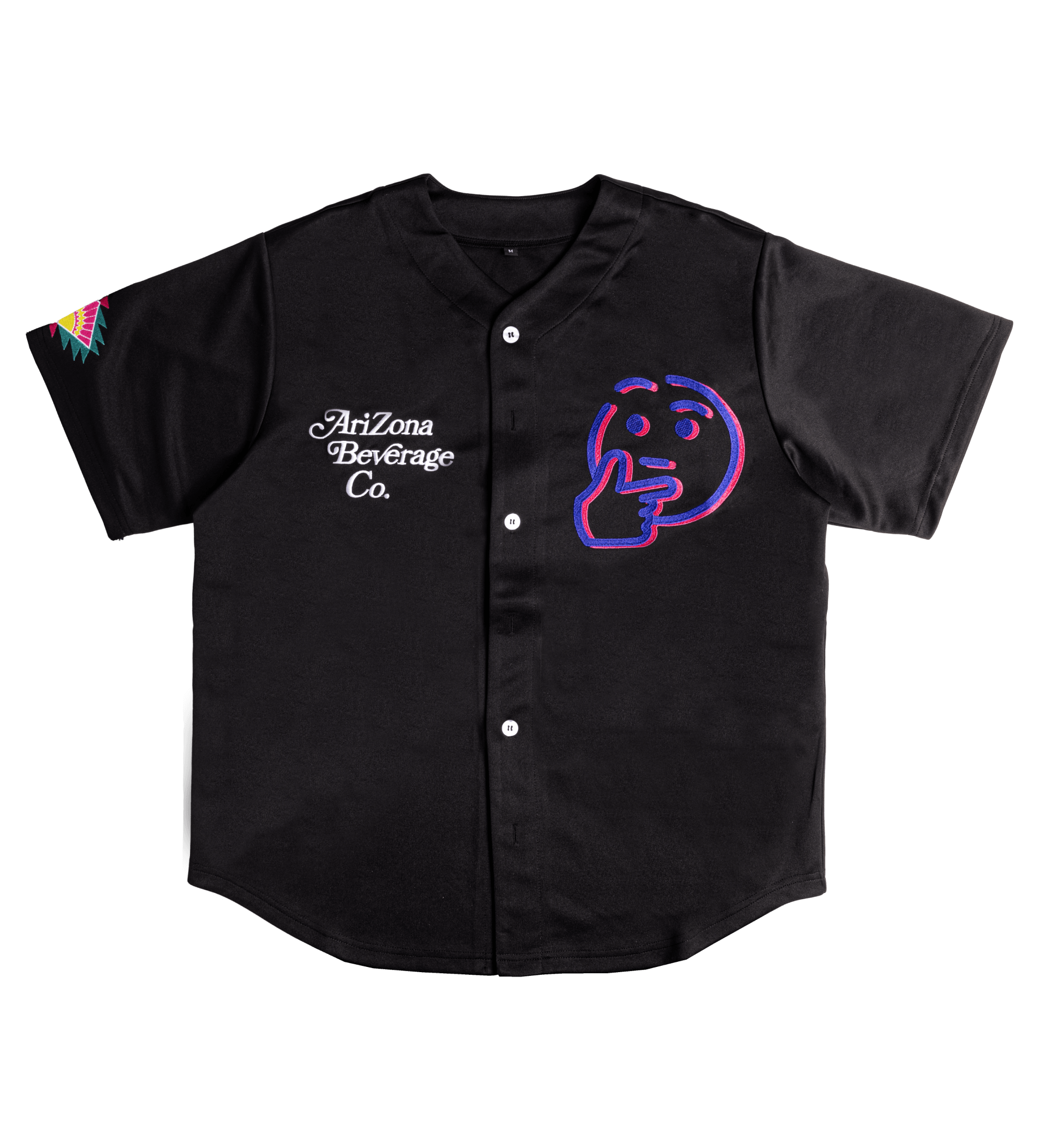 Black Embroidered Rizzler Berry Jersey