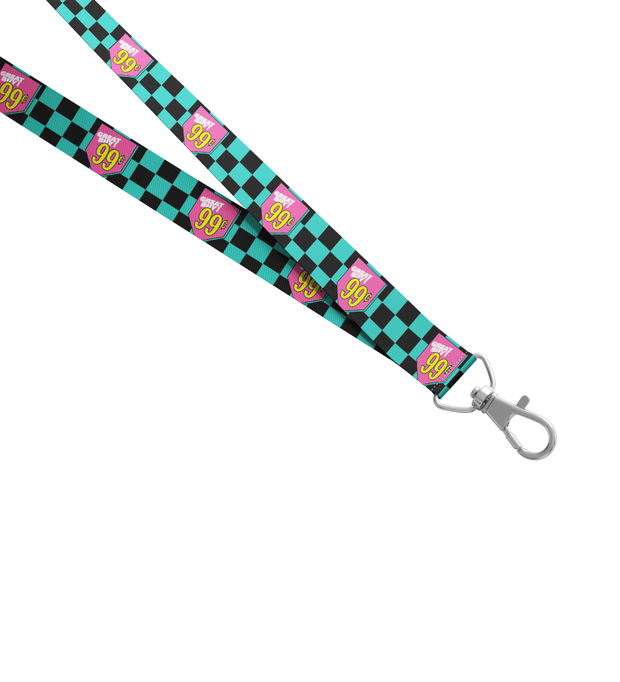 Black & Teal Great Buy 99¢ Lanyard