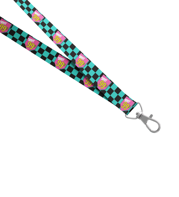 Black & Teal Great Buy 99¢ Lanyard
