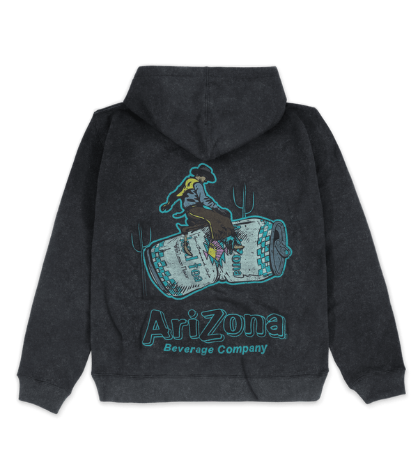 Black Cowboy Hoodie Back Image