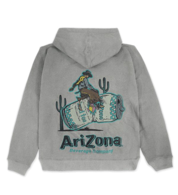 Back Grey Cowboy Hoodie Image