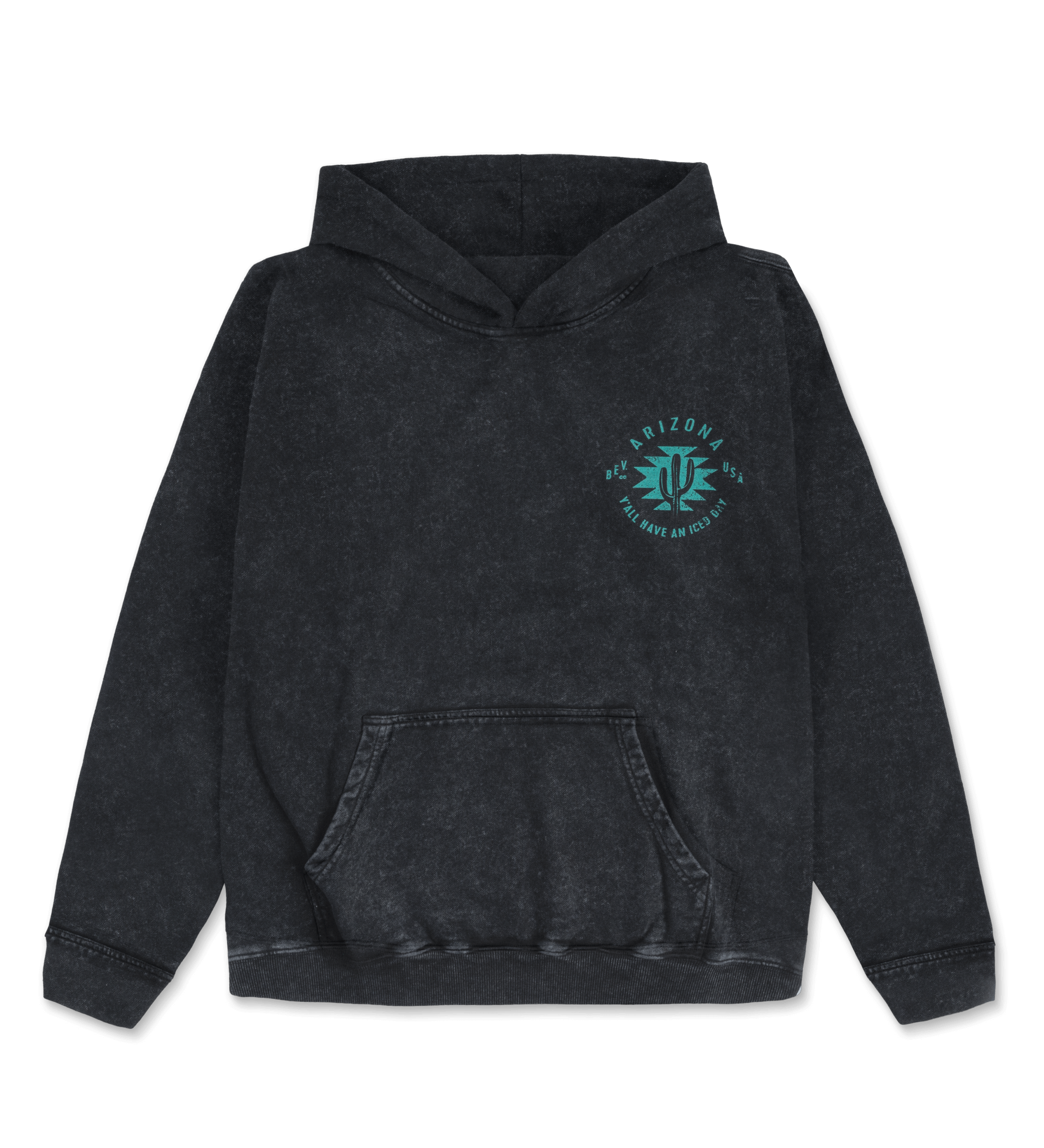 Black Cowboy Hoodie Front Image