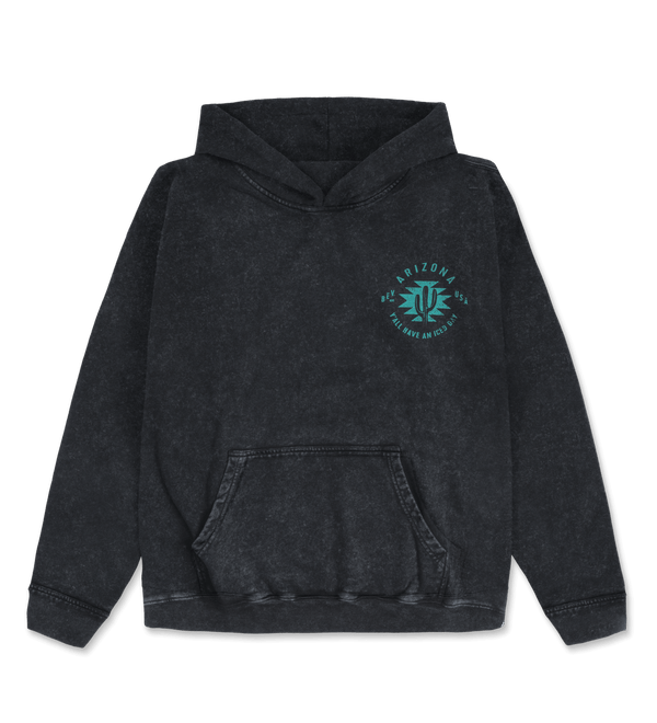 Black Cowboy Hoodie Front Image