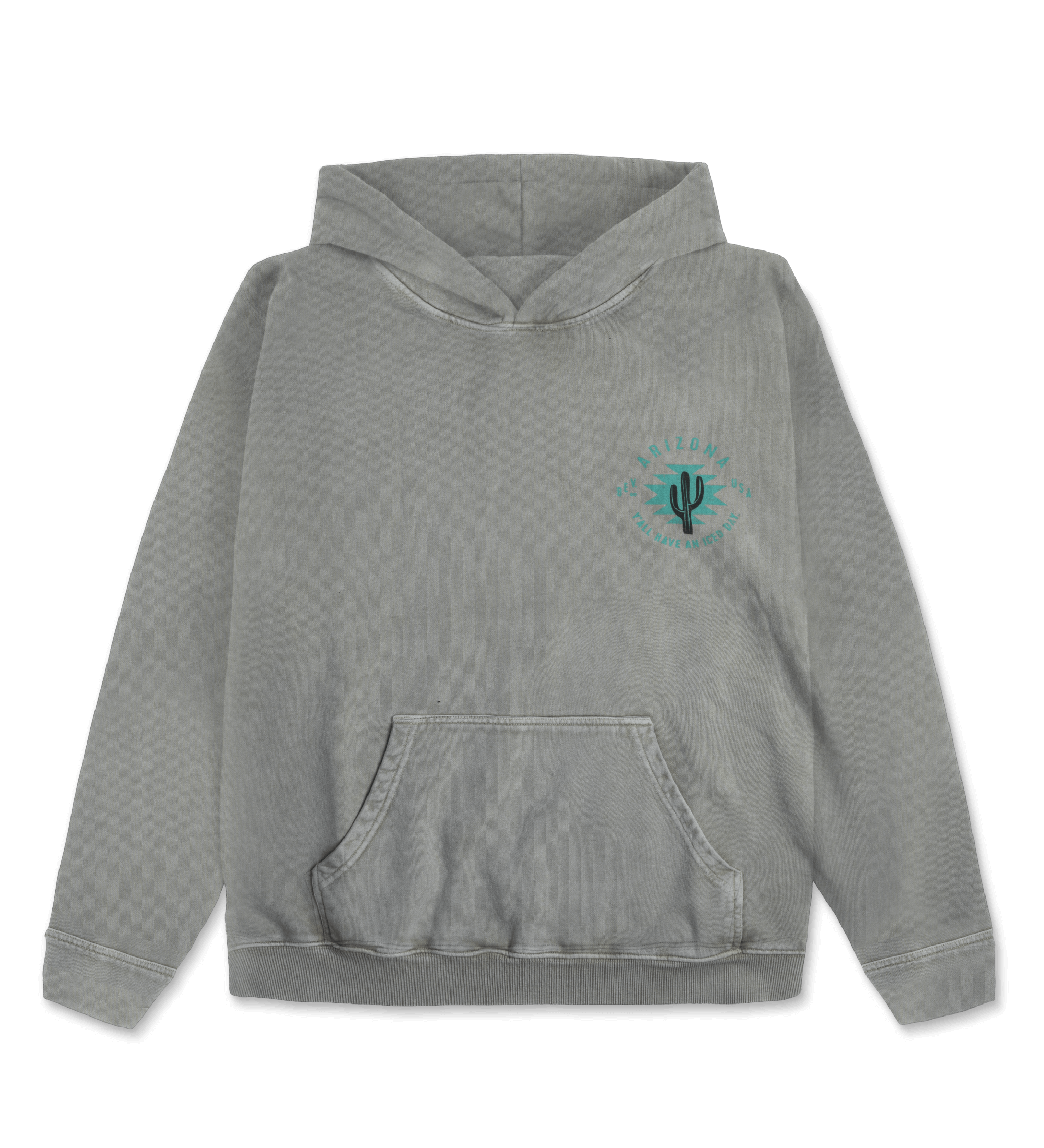 Front Grey Cowboy Hoodie Image