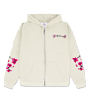 Ivory AriZona Cherry Blossom Zip Up Hoodie Front Image