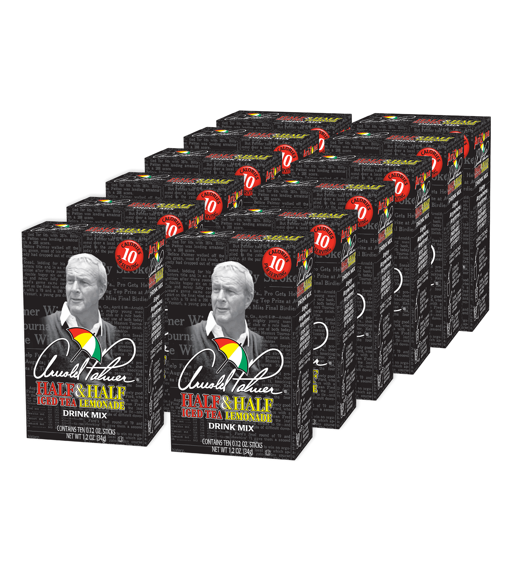 Arnold Palmer .07 oz Drink Mix Sticks Case Shot