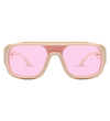 Ivory Sunglasses with Pink Lens Front View