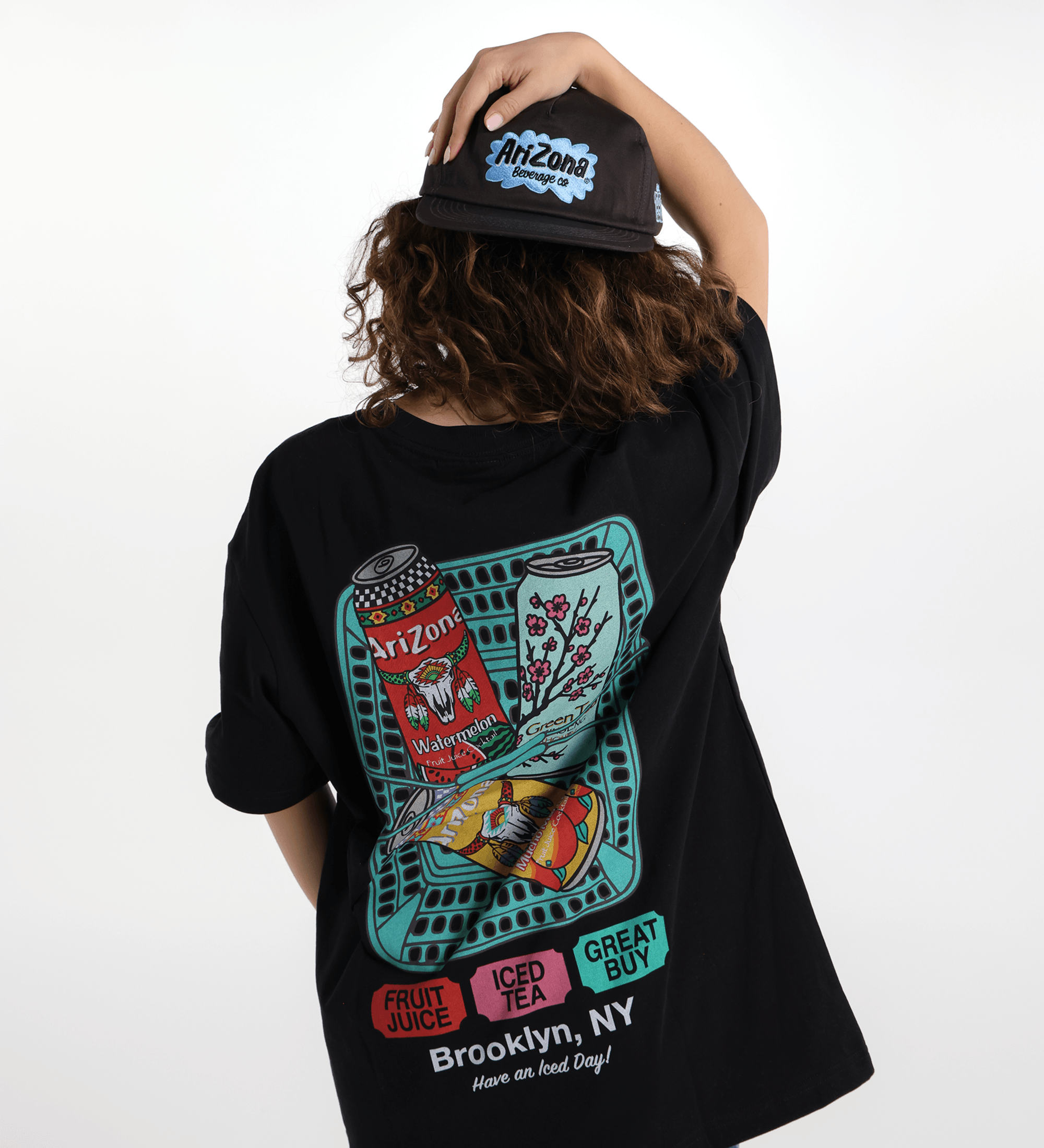 Black Big Cans in Bin Cotton T-Shirt