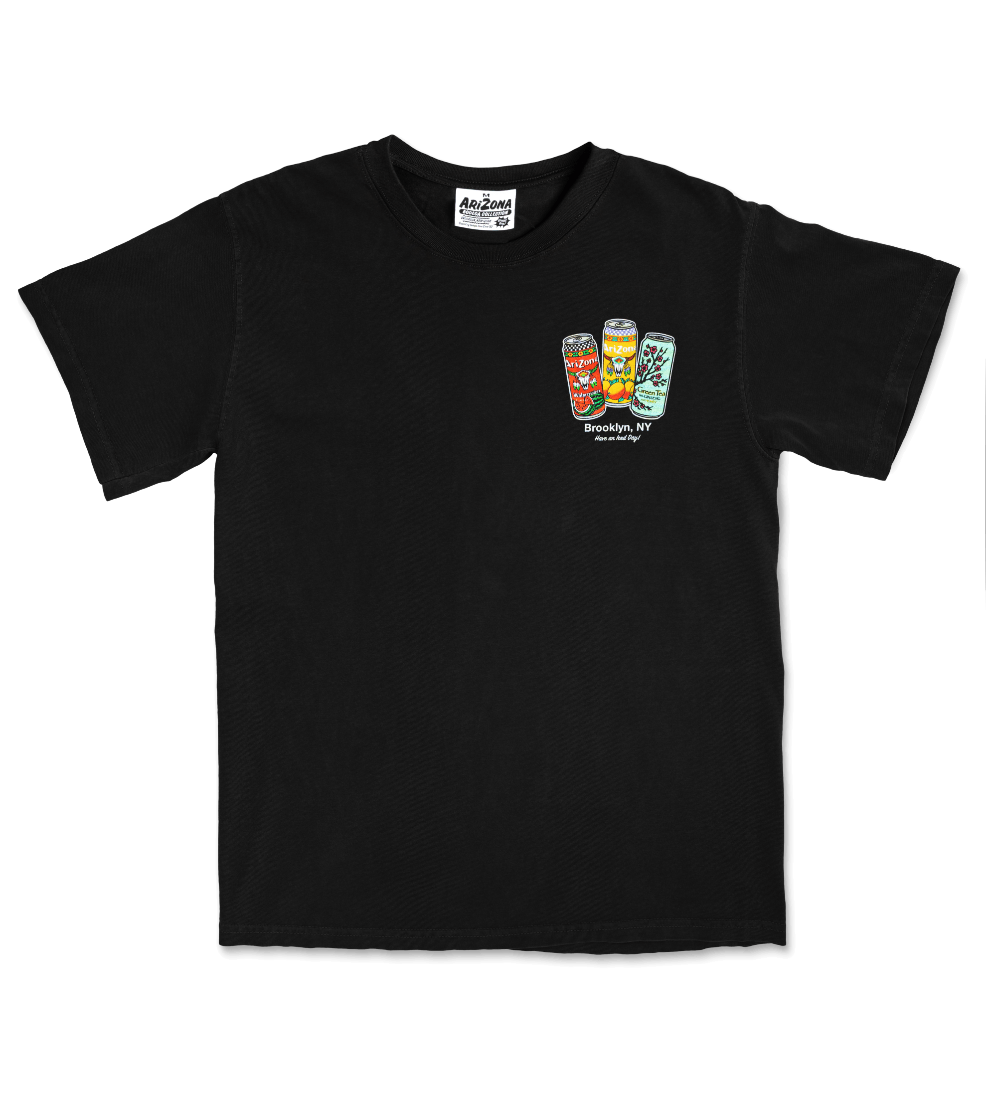 Black Big Cans in Bin Cotton T-Shirt