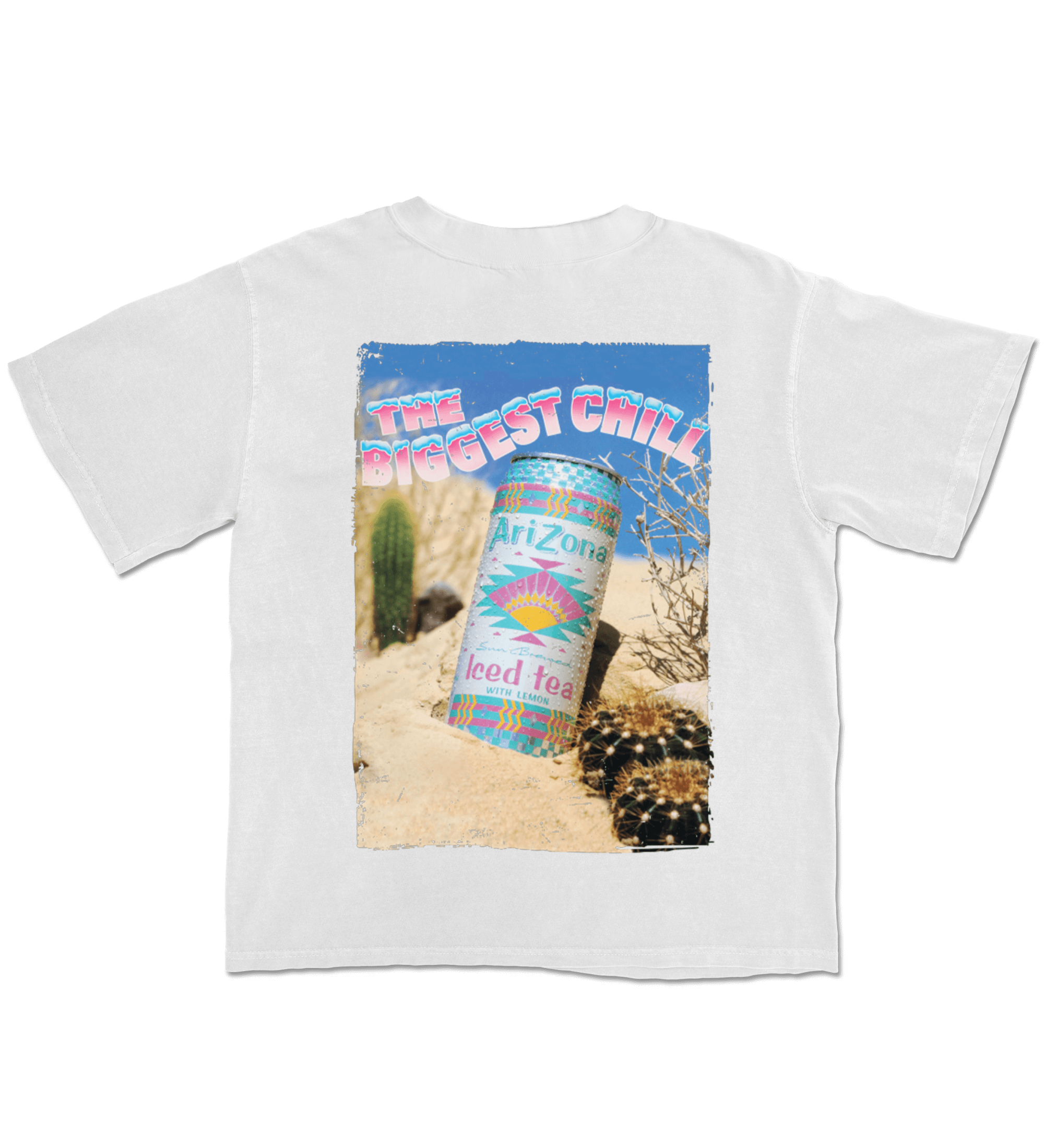 White The Biggest Chill Cotton T-Shirt – DrinkAriZona White The Biggest Chill Cotton T-Shirt – DrinkAriZona