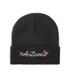 Black Blossom Beanie Front Product Image