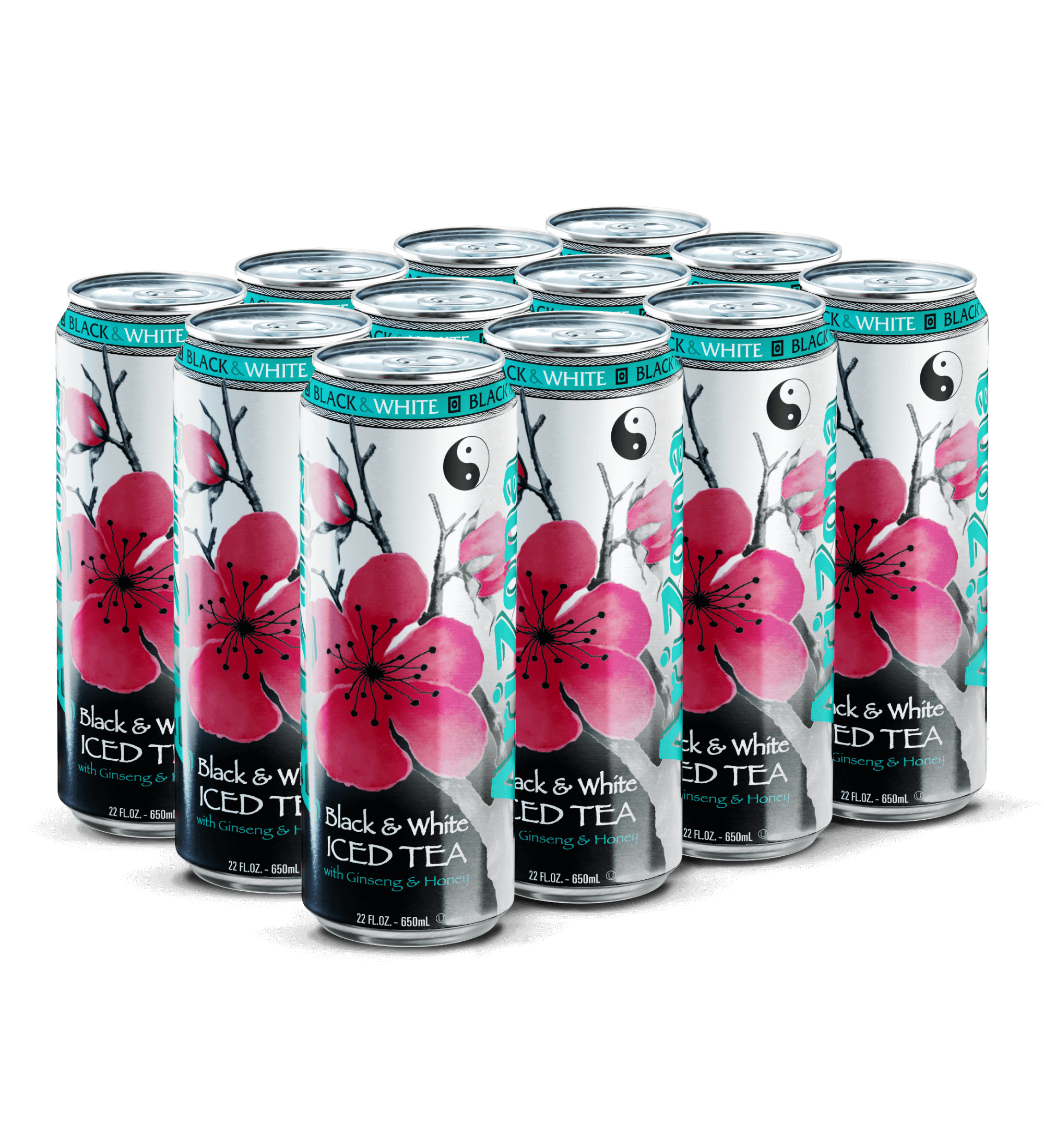 Black and White Tea 22oz Case Shot