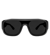 Black Sunglasses with Black Lens Front View