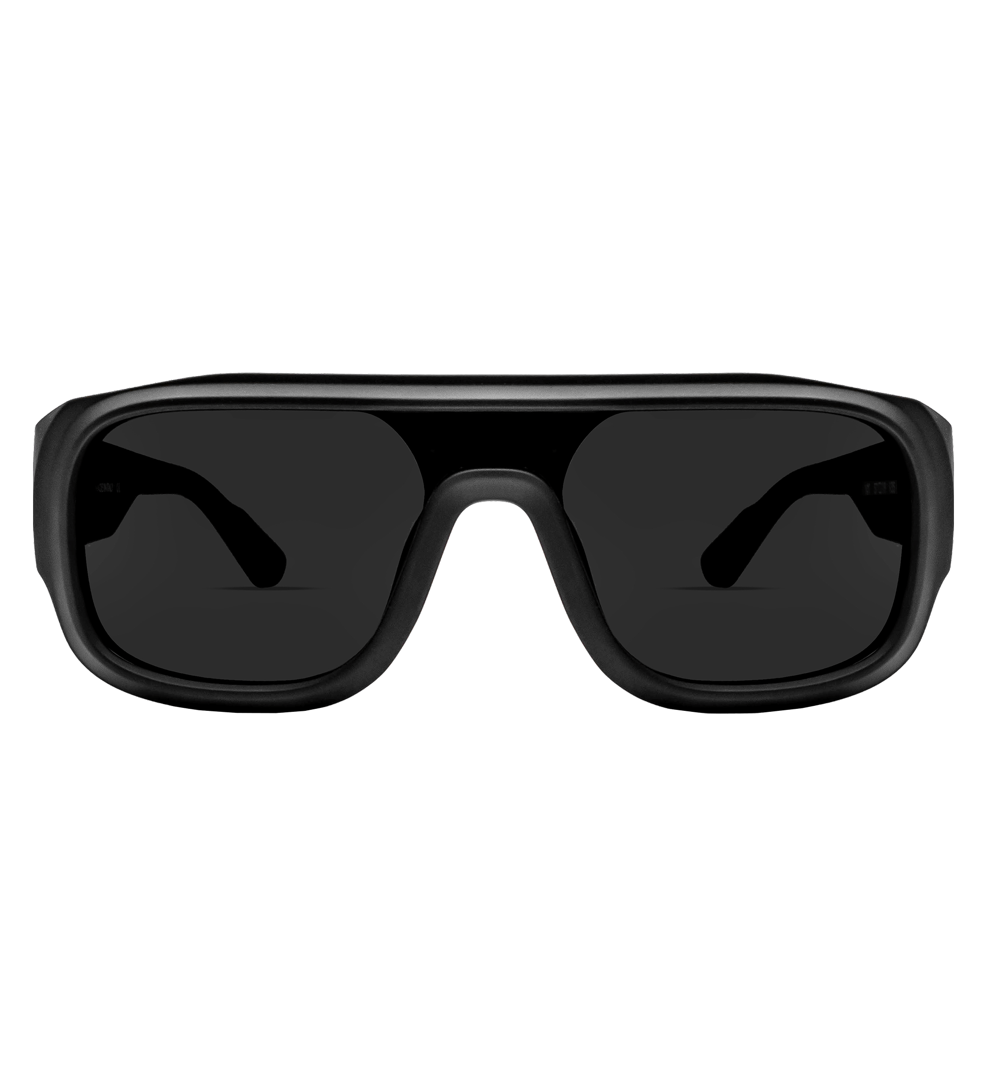 Black Sunglasses with Black Lens Front View