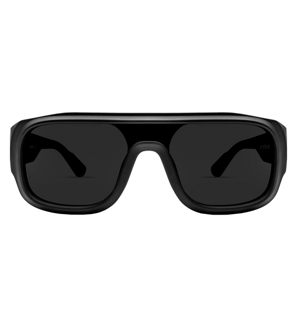 Black Sunglasses with Black Lens Front View