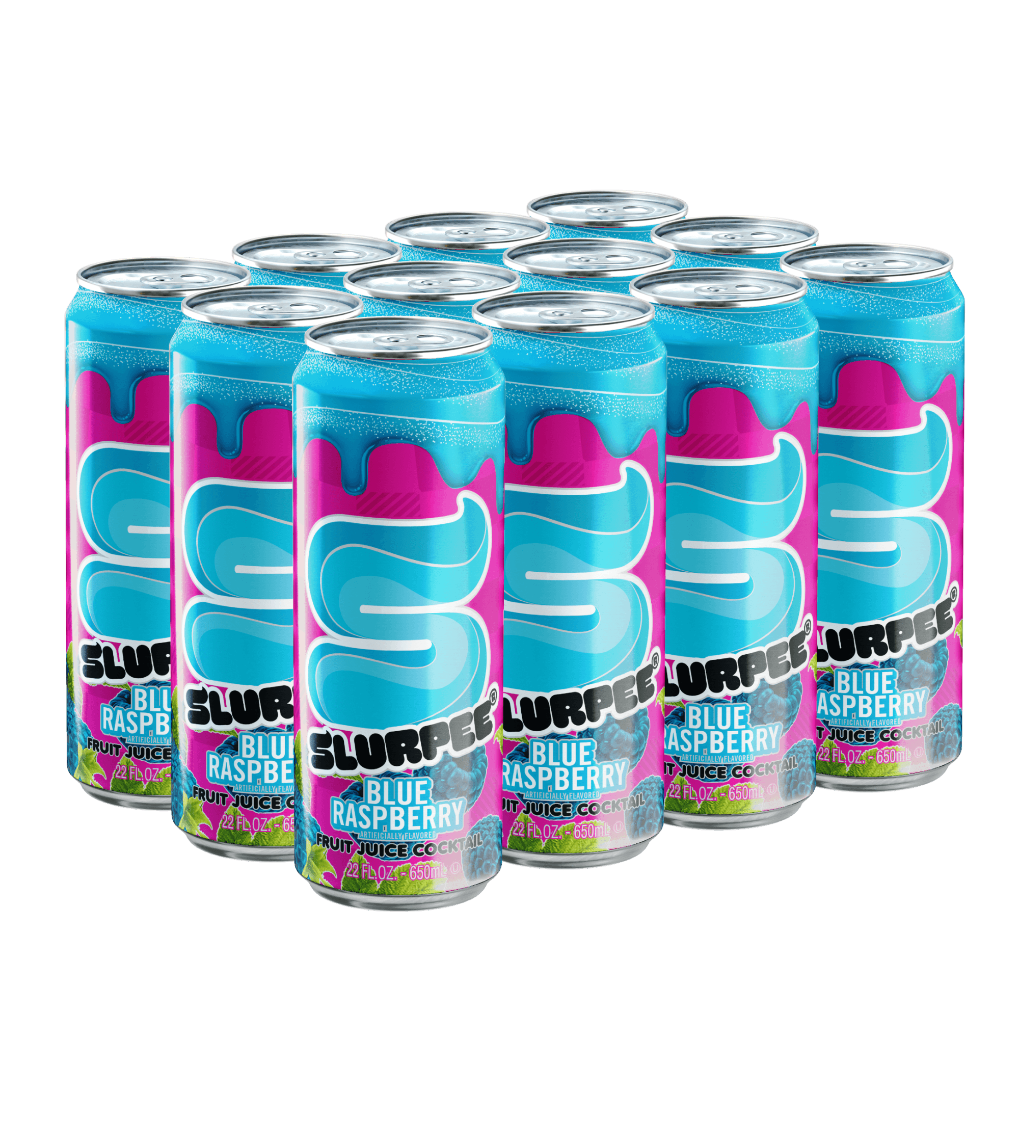 Blue Slurpee Juice Cocktail | 22 oz. Big Can / 12-pack