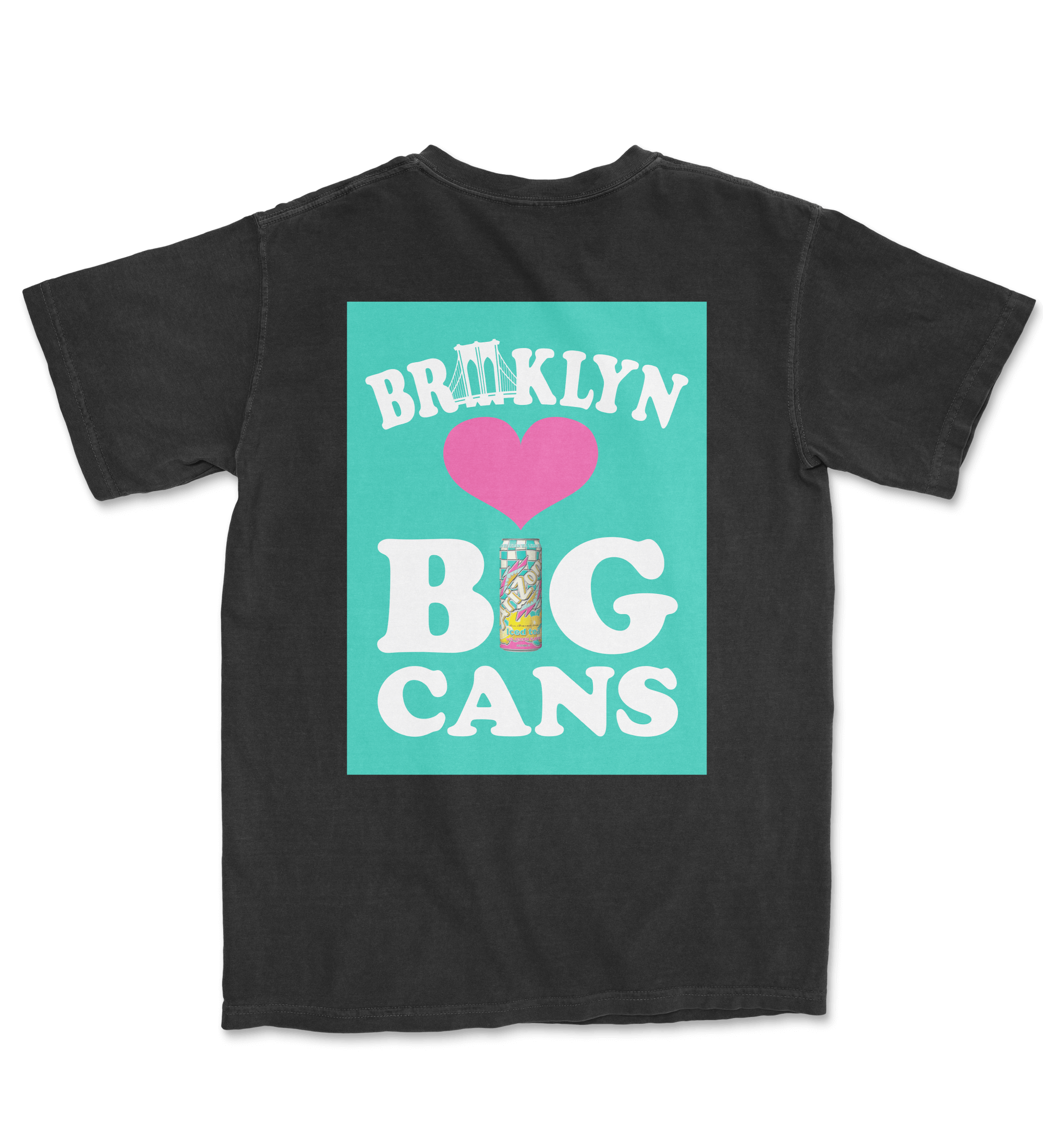Black Brooklyn Loves Big Cans Cotton T-Shirt – DrinkAriZona
