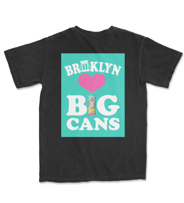 Black Brooklyn Loves Big Cans Cotton T-Shirt