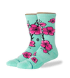 Teal & Pink Cherry Blossom 99 Cents Crew Socks