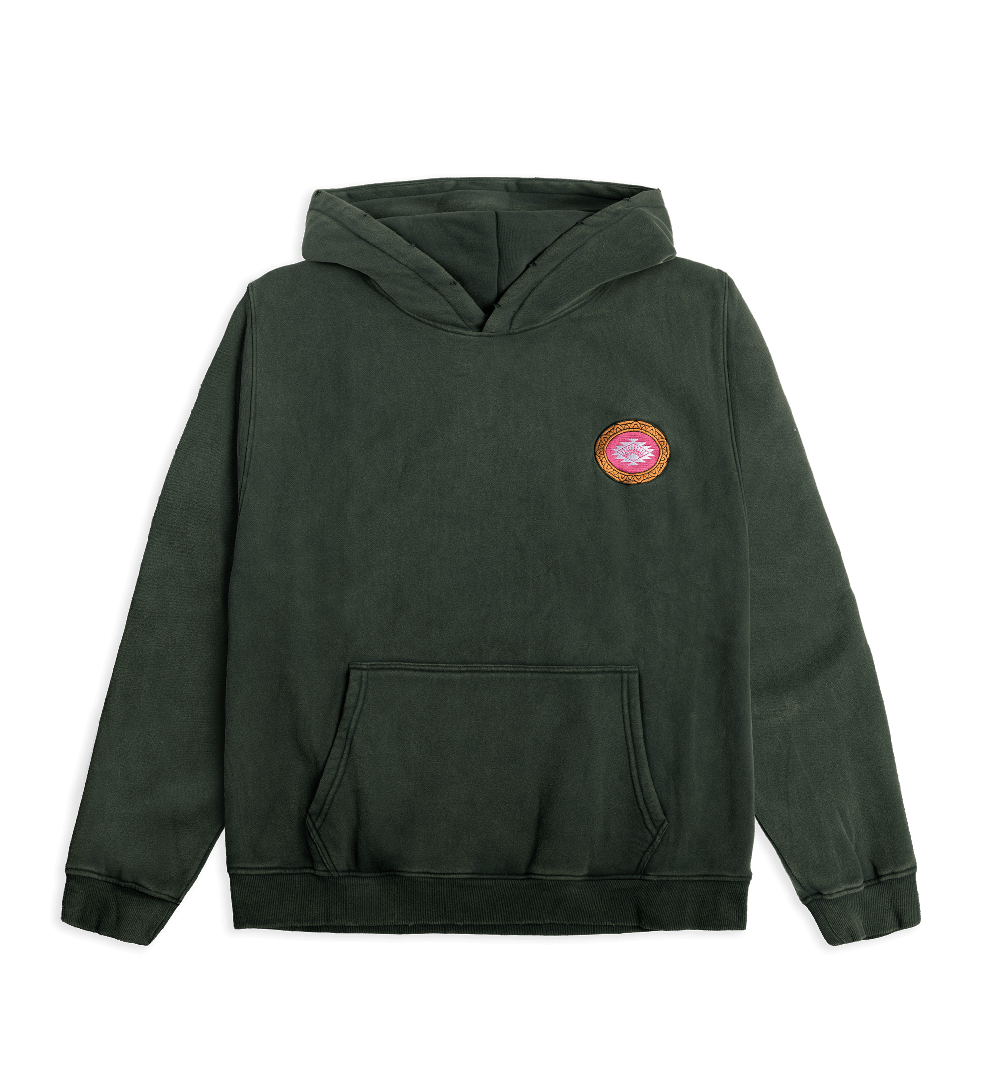 Green Tea Cherry Blossom Cotton-Blend Hoodie