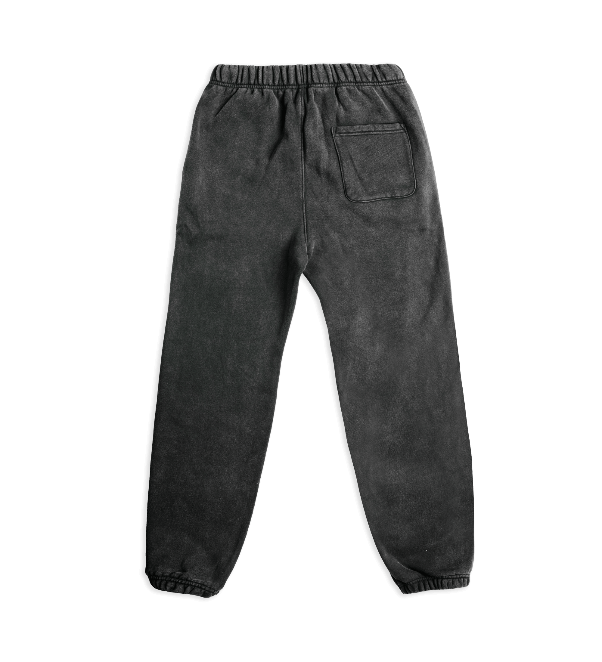 Charcoal Green Tea Cherry Blossom Patch Cotton-Blend Sweatpants