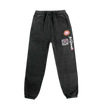 Charcoal Green Tea Cherry Blossom Patch Cotton-Blend Sweatpants
