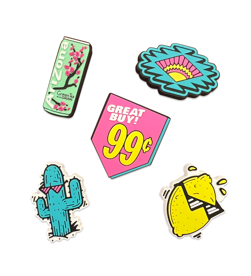 Cactus Shoe Charms 5-Piece Set