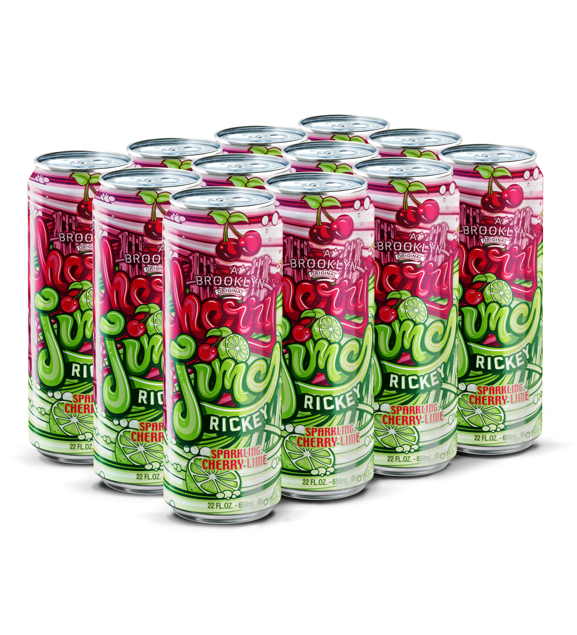 Cherry Lime Rickey 22oz Case Shot