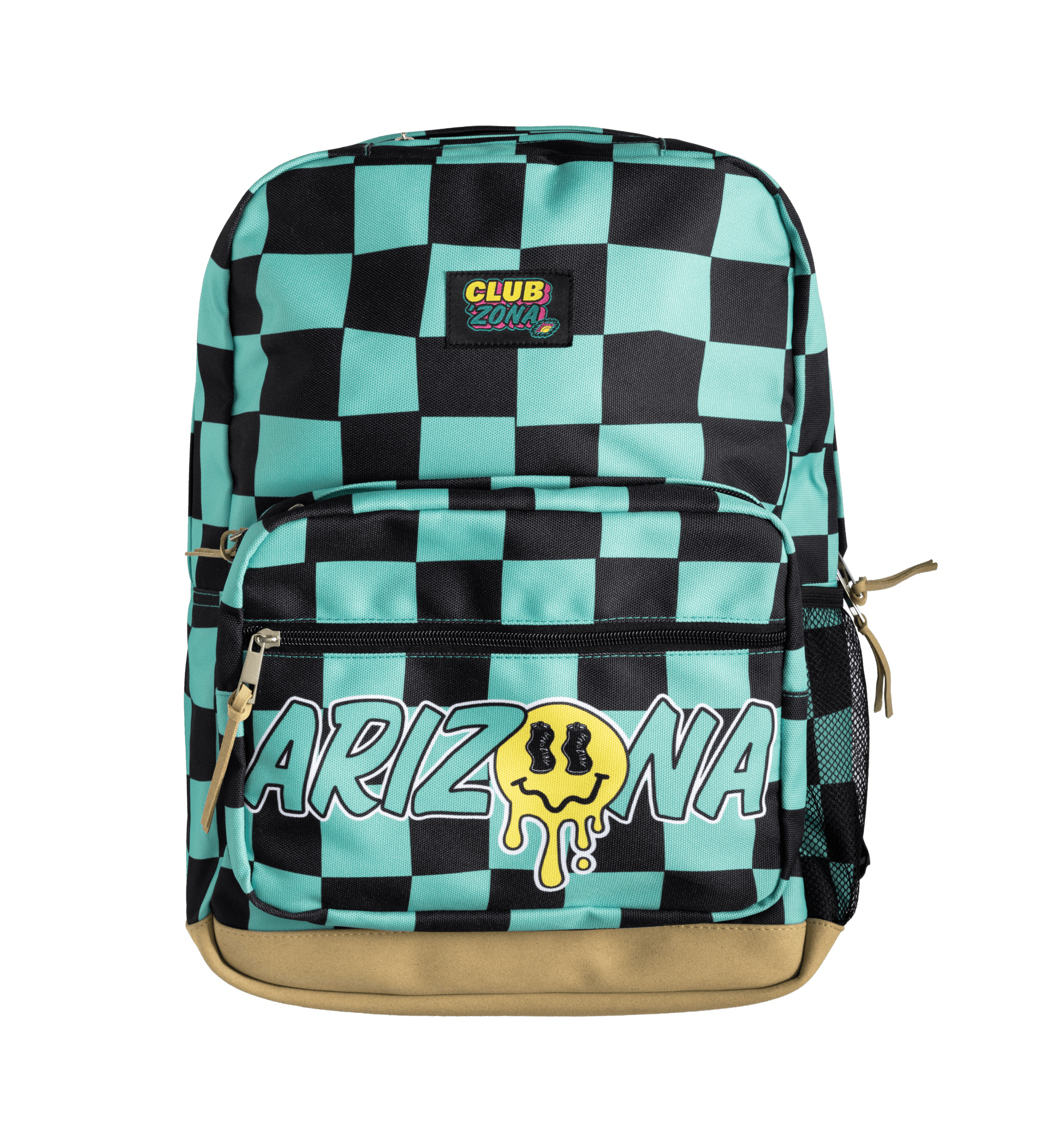 Black & Turquoise Checkerboard Club 'Zona Backpack – DrinkAriZona