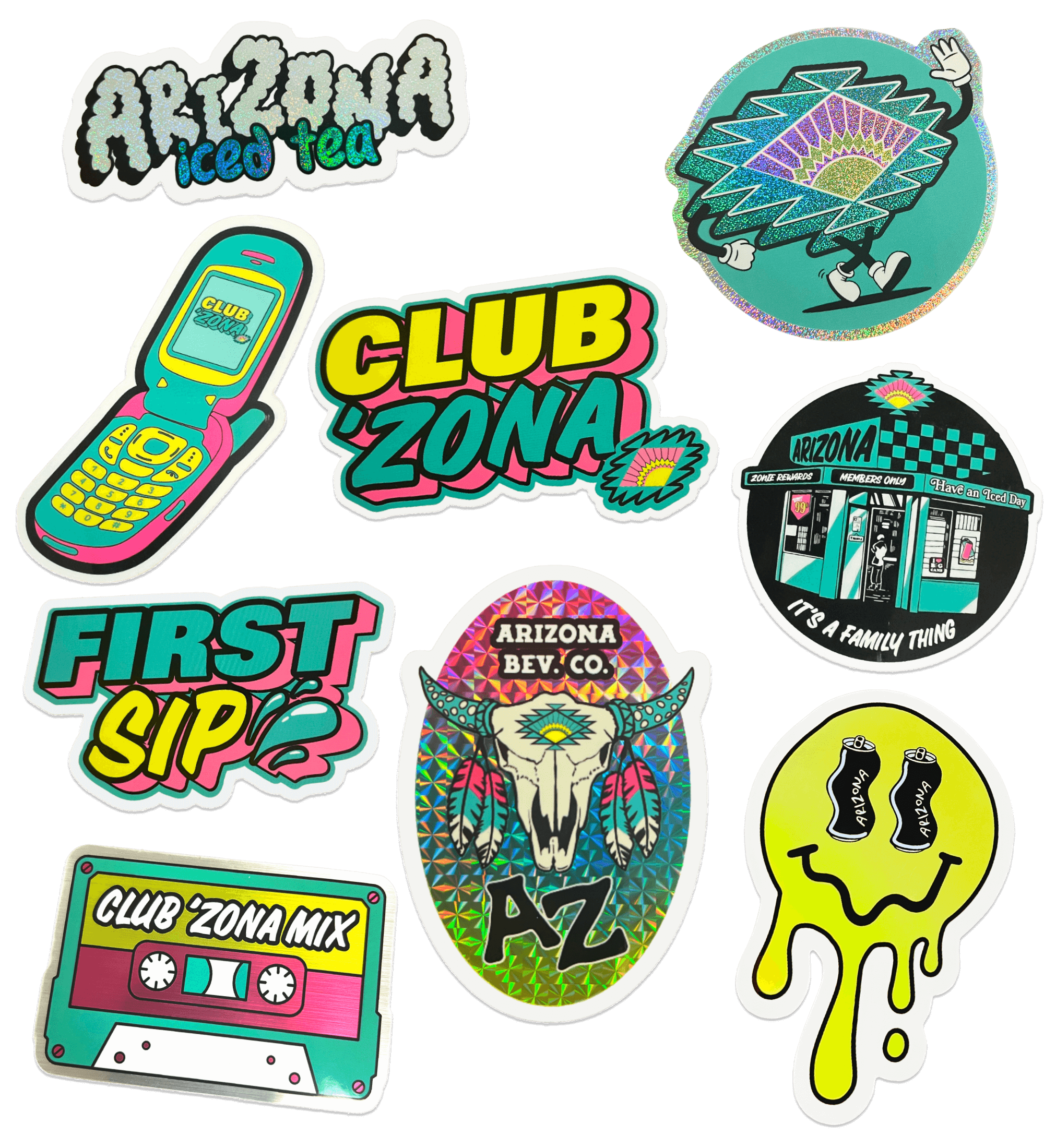 Club ’Zona 9-Piece Sticker Set