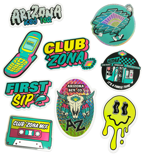 Club ’Zona 9-Piece Sticker Set